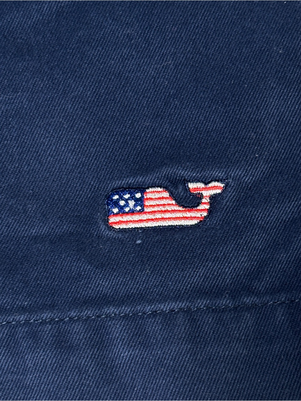 Vineyard Vines Navy Embroidered Whale Shorts Men’s Size 30 American Flag - Picture 6 of 9